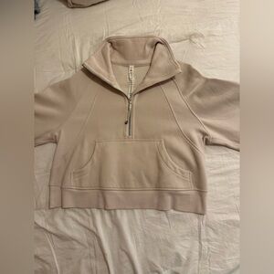 Cream LULULEMON Quarter-Zip scuba
